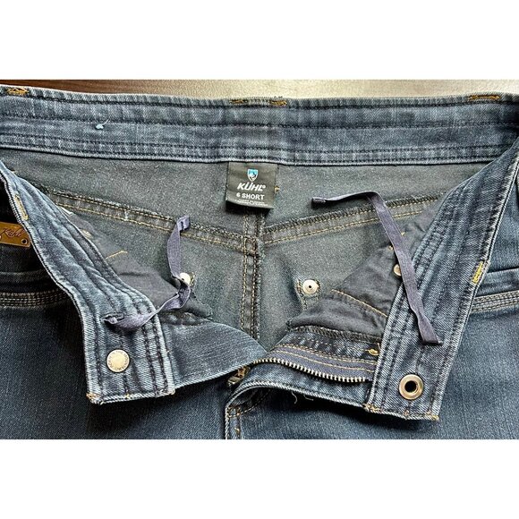 KÜHL Legendary Pants Women's Size 6 Short Straight Leg Stretch‎ Denim Jeans - Picture 8 of 10